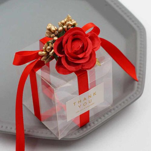 PVC Clear Transparent Candy Gift Box Birthday Wedding Favor