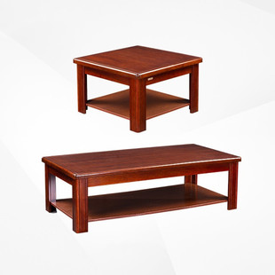 中山办公油漆贴实木木皮层茶几长茶几角几长方几现代中式