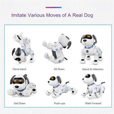 Robot Puppy Programmable Dancing RC Animal Dog Toy with Ligh