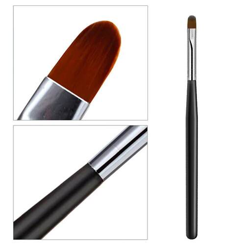 1Pc Nail Art Brush Black Handle Pattern Acrylic UV Gel Exten