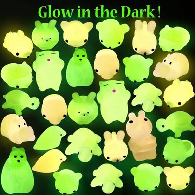 10Pcs Random Luminous Squishies Toys Mini Kawaii Glow in The