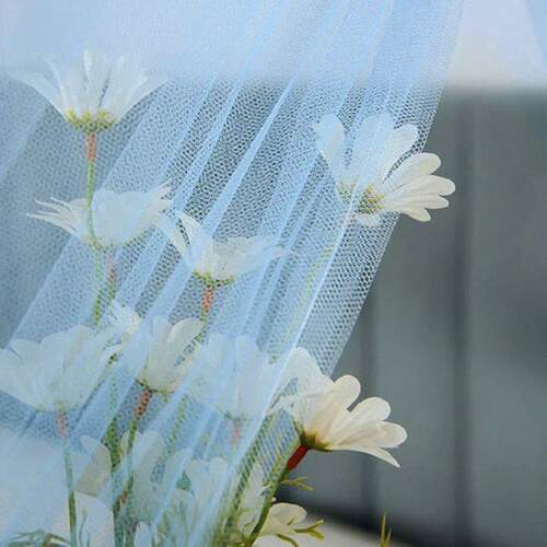 Fine Meshes Mosquito Large Square Net for Single Bed One Doo