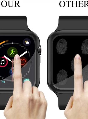 Glass + Cover For Apple Watch case 7/6/SE/5/4/3/2/1 iWatch
