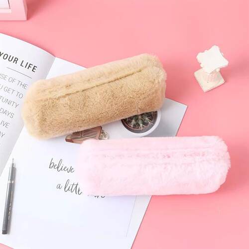 Plush Pencil Case Stationery School Pencil Cases Trousse Sco