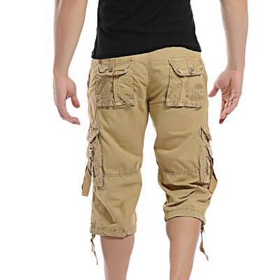 2022 Summer Camouflage Loose Cargo Shorts Men Camo Summer Sh