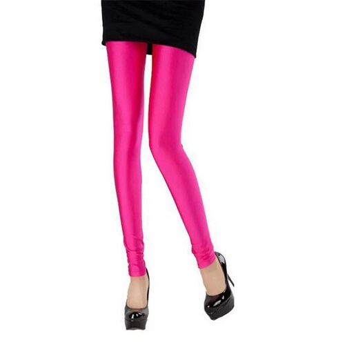New Spring Solid Candy Neon Leggings for Women High Sretched