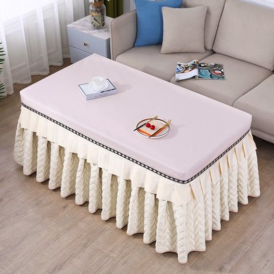 新款烤火罩加厚加绒防水防油皮盖长方形电暖炉取暖桌布冬季保暖