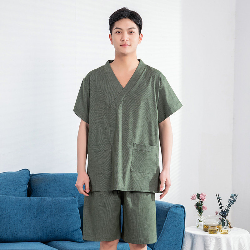 汗蒸服高档苎麻面料特大码桑拿浴服男客人服足疗足浴店洗浴服,居家布艺,汗蒸服,淘宝优惠券,粉丝福利购,淘宝优惠卷