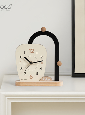 EMITDOOG入户玄关装饰摆件家居客厅电视柜摆放式创意时钟桌面饰品