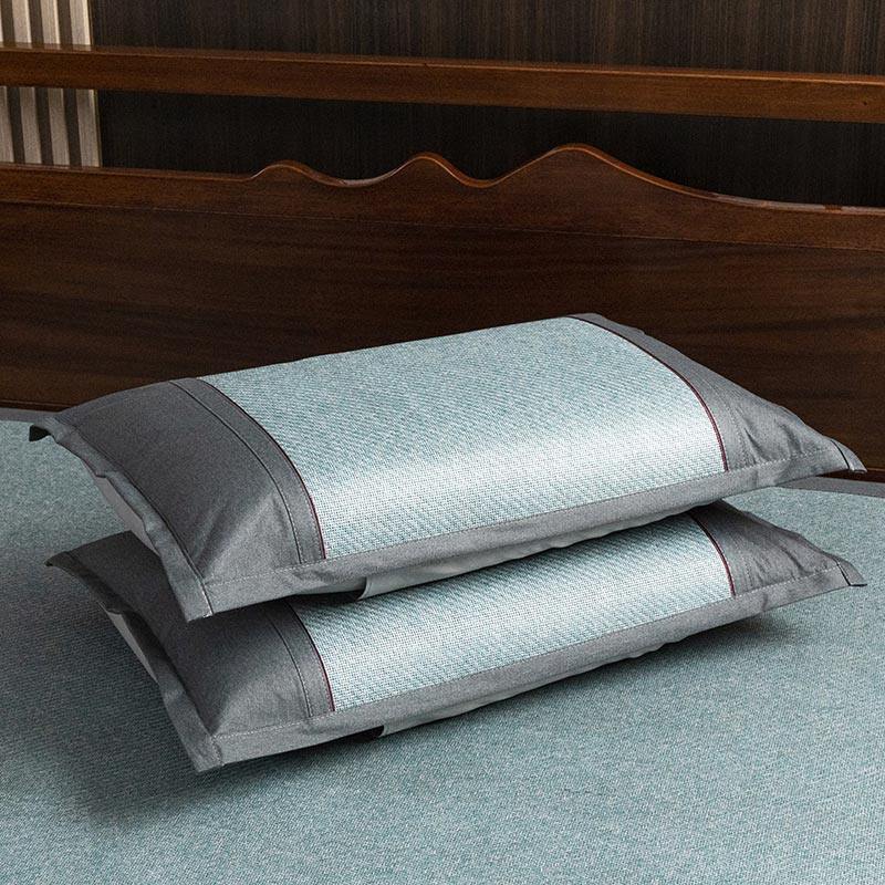 2023艾草面印尼藤席三件可水洗夏天冰丝凉席子单人宿舍二件,床上用品,藤席,淘宝优惠券,粉丝福利购,淘宝优惠卷