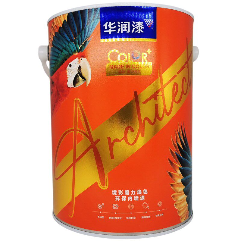 华润境彩魔力焕色环保内墙漆 蛋壳光 缎光 抗菌 耐擦 防霉 锁色