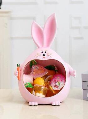 招财发财贺岁吉祥物兔子摆件家居客厅玄关茶几办公桌摆设公司礼品