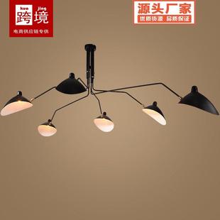 张牙舞爪吸顶灯个性 展厅鸭嘴灯创意现代铁艺民宿客厅蜘蛛吊灯