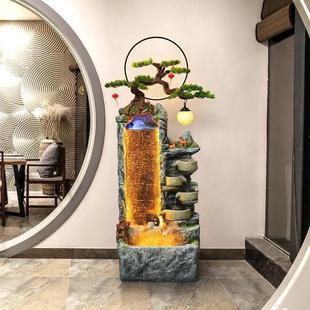 禅意中式 田园假山流水摆件循环水景观假山喷泉庭院花园客厅玄关