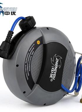 中优Hose rell自动伸缩卷管器洗车浇花水管架绕管器回收器水鼓