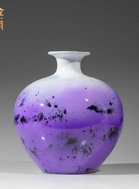 铜金岁月吉祥圆满花瓶铜摆件家居柜台插花花瓶容器铜器工艺品摆件