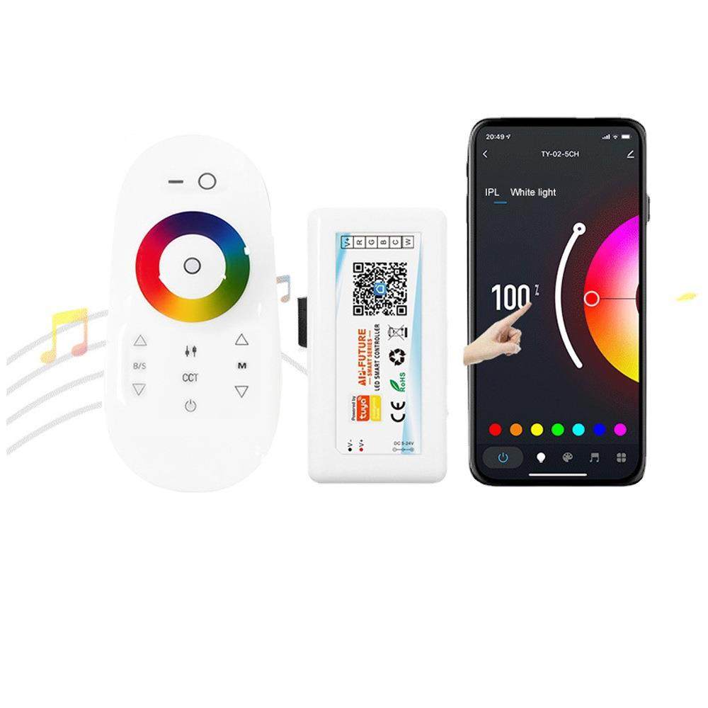 鸦LED控制器 RGBWC语音WIFI控制器 智能手机APP灯带控制器,家装灯饰光源,灯具配件,淘宝优惠券,粉丝福利购,淘宝优惠卷