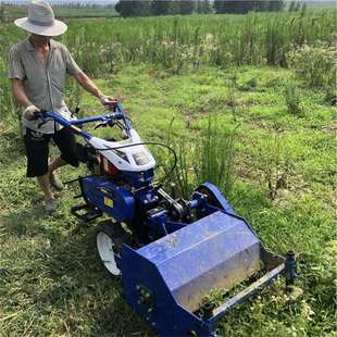 厂家直发178型柴油割草机 果园荒草割草粉碎机 自走式碎草还田机