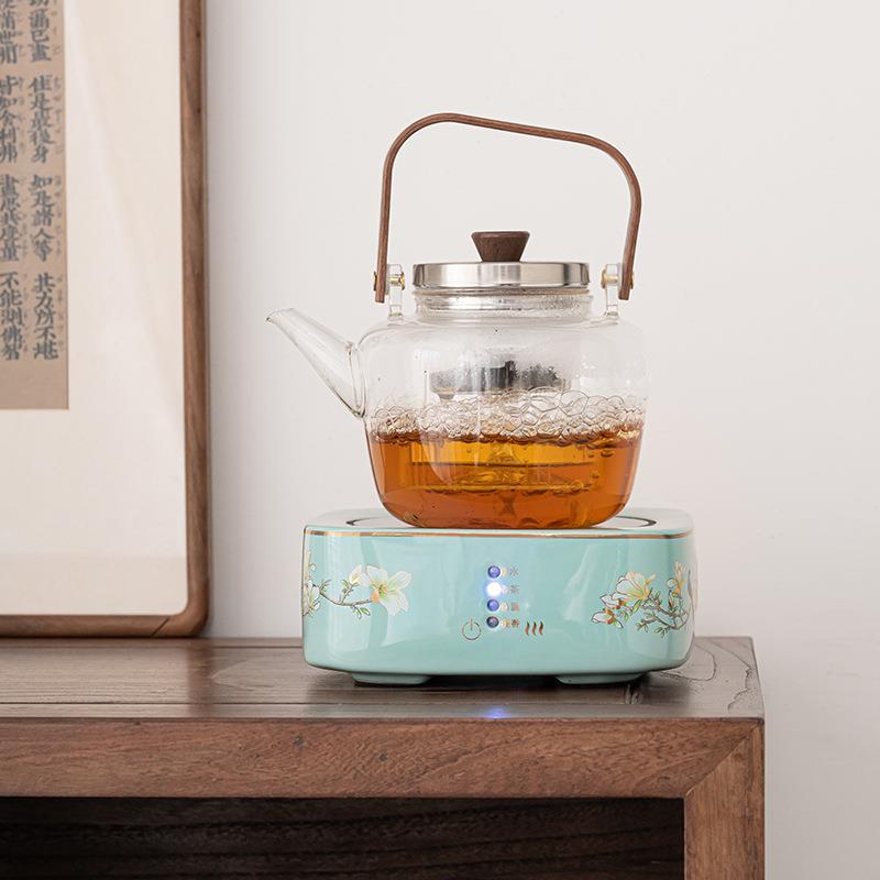 陶瓷触屏智能电陶炉家用玻璃泡茶煮茶壶烧水壶煮茶炉煮茶器养生壶