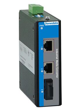 三旺 IMC100-2T1F(SFC20KM1310NM)-P48 2路以太网口转1路光