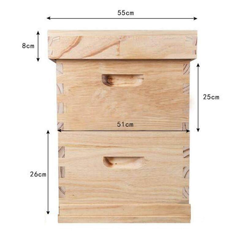 【全杉木双层】意蜂蜂箱 烘干带继箱中蜂高箱双层 Bee Hives
