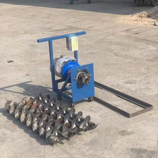 过道穿管横向钻孔机可调节高低支腿路下打眼机护坡穿越长螺旋钻杆