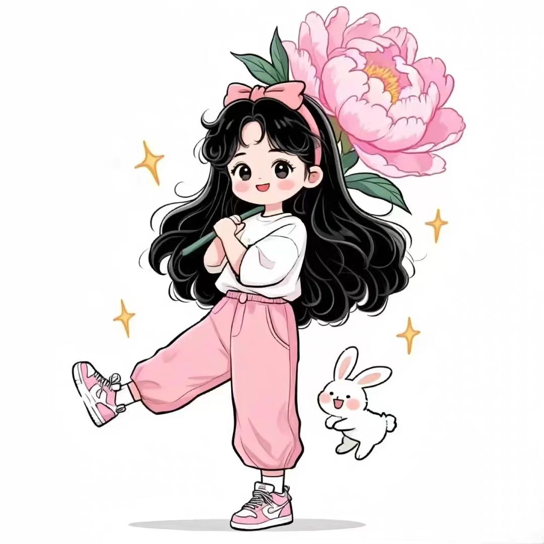 汽车贴纸个性改装车身贴创意花朵女孩划痕遮挡电动车贴画