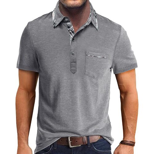 W 89312 Summer New Men's Polo Shirt 夏季新款POLO衫 跨境