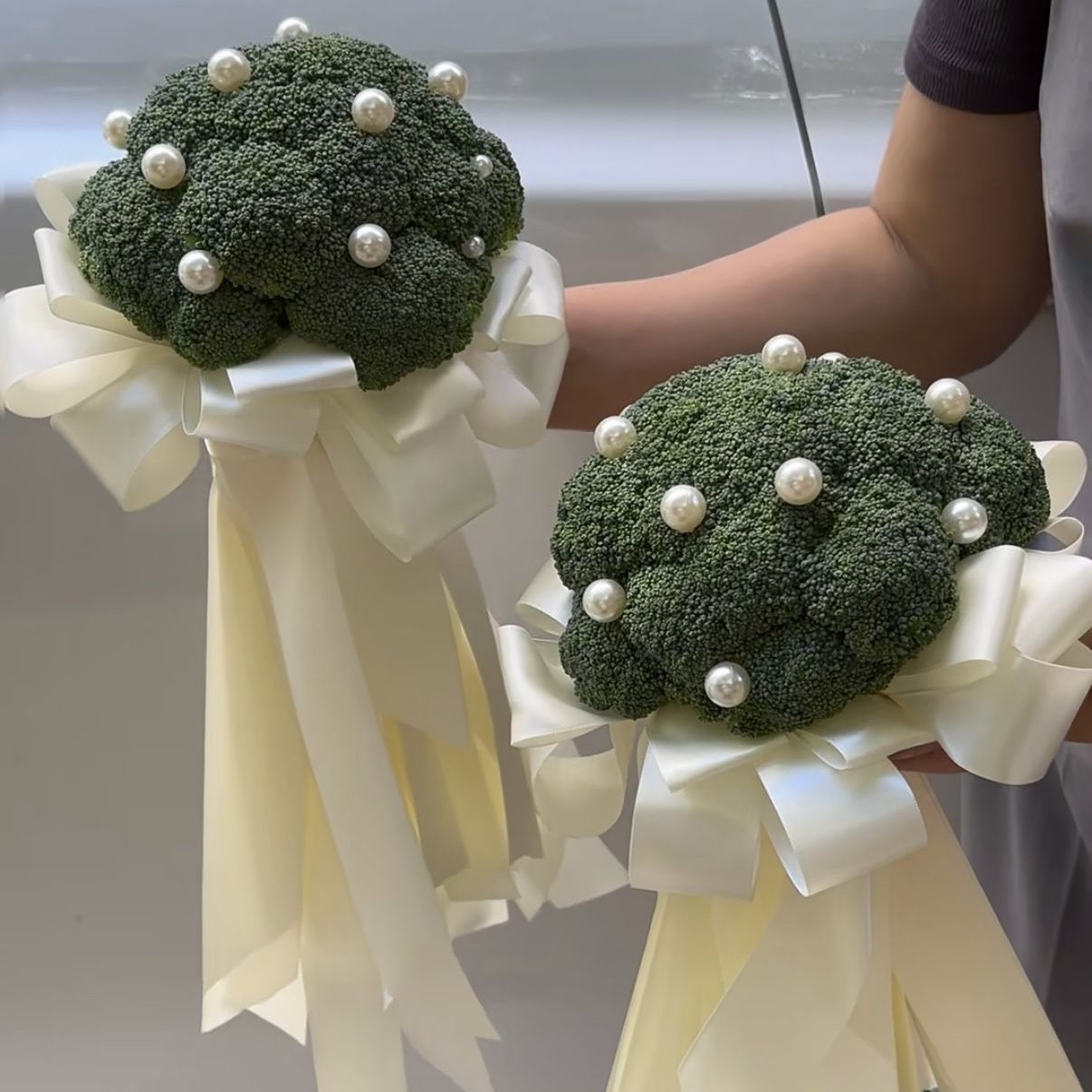 西兰花手捧花材料包西兰花手捧花 diy自制全套材料包新娘结婚花束
