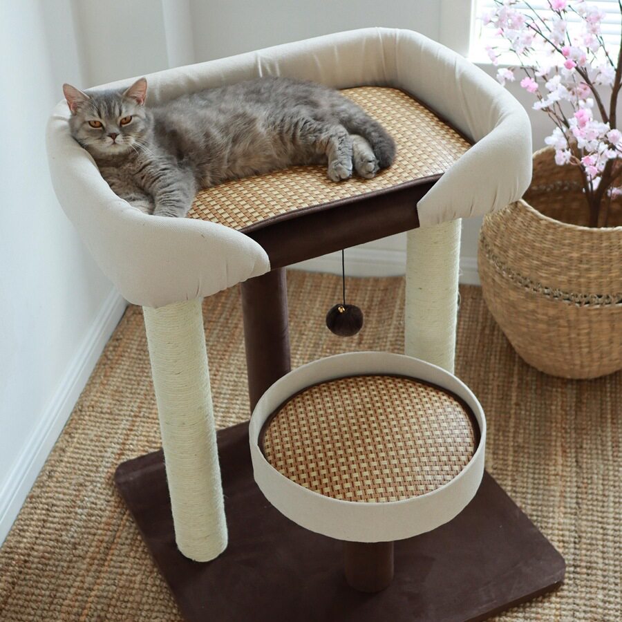 网红大床猫窝猫爬架剑麻抓柱