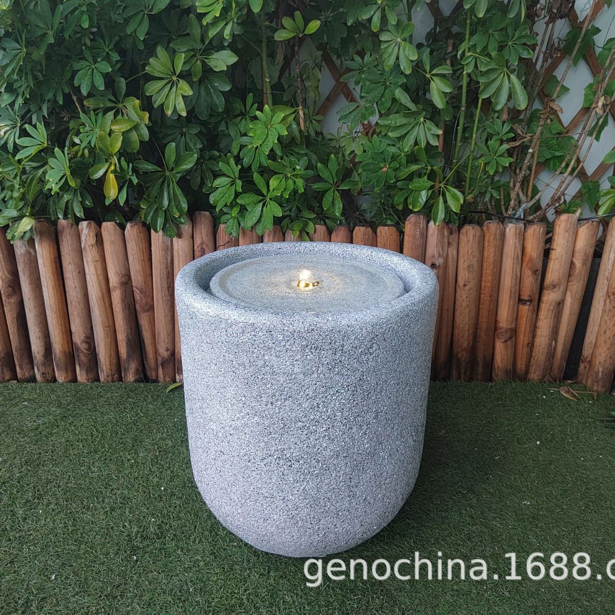 插电款仿石头感造型室内户外庭院公园园林景观流水装饰品摆件-3