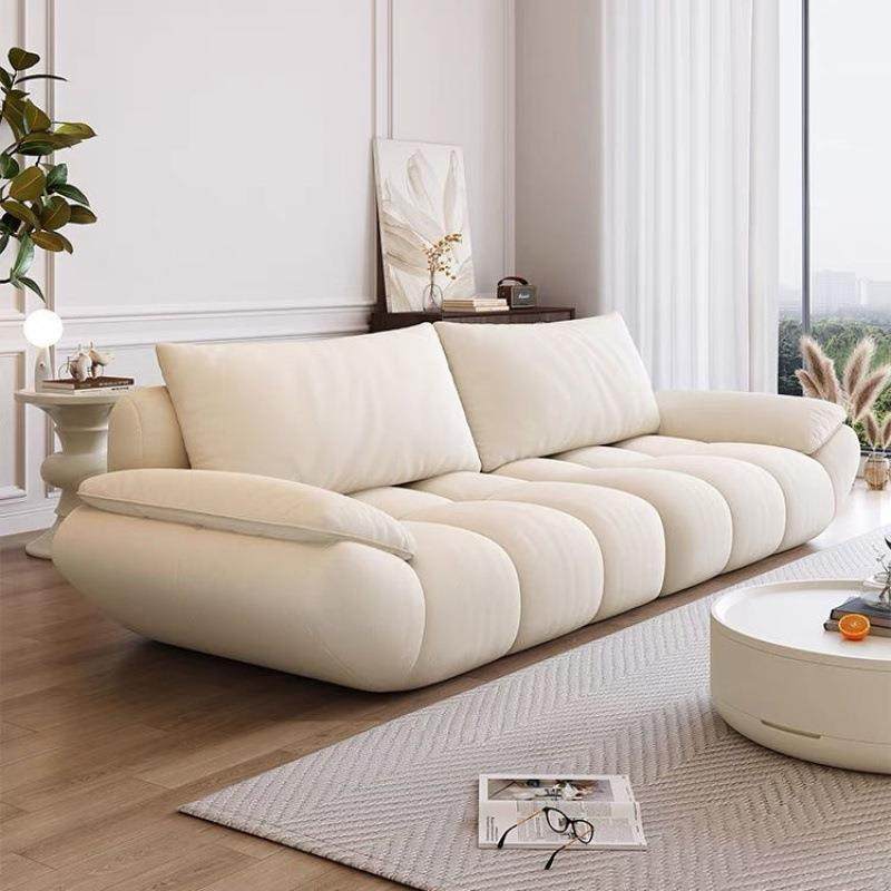 奶油风布艺沙发泡芙沙发客厅法式小户型简约现代直排帆船沙发,鲜花速递/花卉仿真/绿植园艺,割草机/草坪机,淘宝优惠券,粉丝福利购,淘宝优惠卷