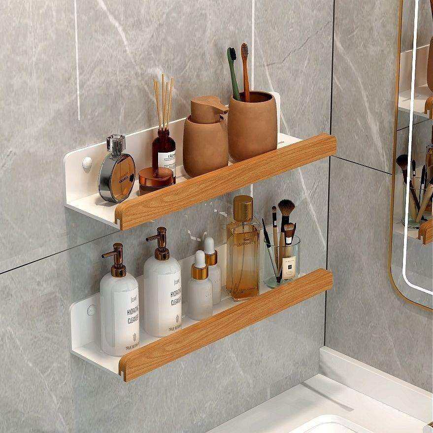 卫生间置物架免打孔厕所浴室洗手间洗漱洗手台墙上原木收纳架日式,鲜花速递/花卉仿真/绿植园艺,割草机/草坪机,淘宝优惠券,粉丝福利购,淘宝优惠卷
