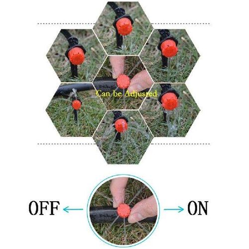 100-1000PCS Irrigation Drippers Sprinklers Adjustable Water