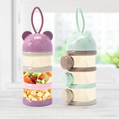 3Pcs/4Pcs Baby Formula Milk Storage Infant toddler Portable