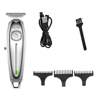 full metal professional hair trimmer for men lithium beard t