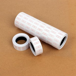 100卷单排打码机标价纸 商品价签纸打价格贴 超市价格标签纸