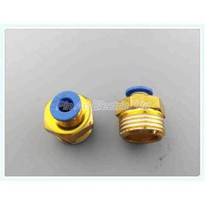 PC6-04 6mm to 1/2 Pneumatic Connectors male straight one-to