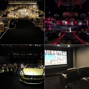 黑色地毯一次性结婚开业店铺门口舞台会展加厚防滑商用大面积长期