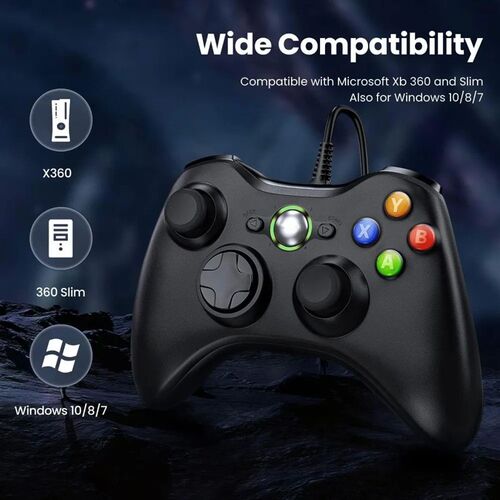 Xbox 360 Wired Controller USB Remote Gamepad PC Gaming Contr