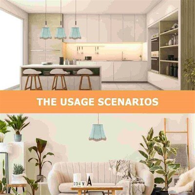 033 Silver Hook Fabric Lampshade Ceiling Light Accessory
