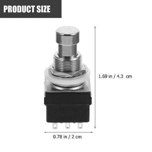 12 Pcs Nine Foot Switch Guitar Effects Button Accessory
