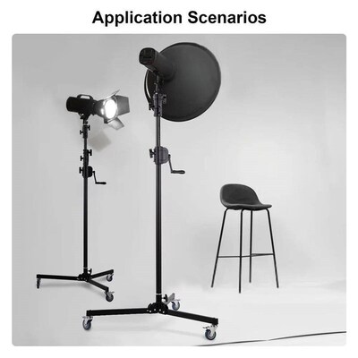 Selens Foldable Photography Hand-cranked Light Stand Bracket