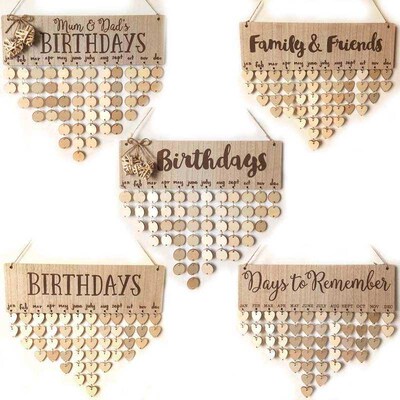 OOTDTY 50Pcs Wooden Round Discs Slices Metal Ring For DIY