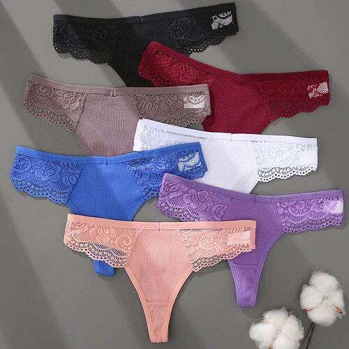 3PCS/Set Women Cotton G-string S-XL Lingerie Panties Thongs