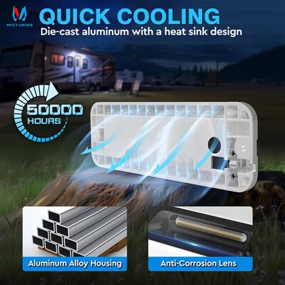 4inch RV Lights Exterior 10-30V LED Trailer Lights Outdoor A