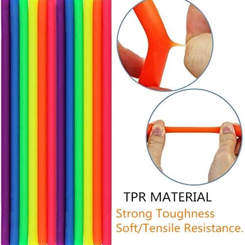 6 Pack Stretchy String Fidgets Sensory Toys Resistance Squee