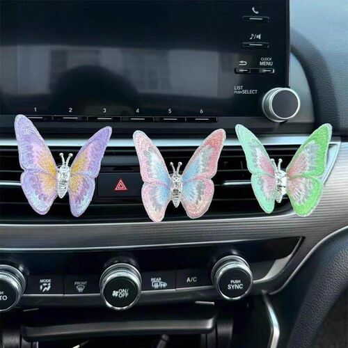 Animated butterfly car ornament, a creative and lively inter