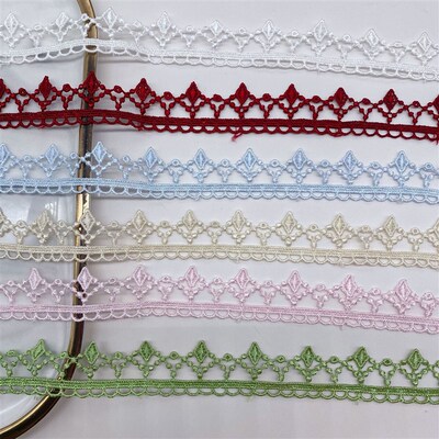 3Yard Of 2.5CM Wide Beautiful Colourful Embroidered Lace
