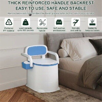 Bedside Commode Portable Squat Toilet Heavy Duty Potty